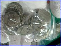 $100 Face (10 Rolls- 400 coins) Silver Washington Quarters. 1936 to 1964