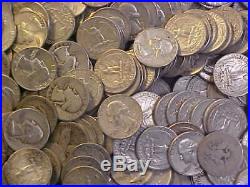 $100 Face 90 % Silver Washington Quarter Lot All 1964 & Before 10 Rolls Lot