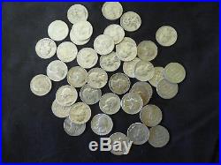 $10.00 Face Roll 90% Silver U. S. Coins Washington Quarters 40 Coins. 900 Fine