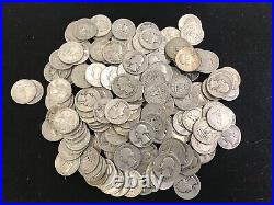 $10.00 Fv 90% Silver U. S. Coins Washington Quarters Roll Free Shipping