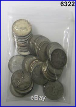$10 Face 80% Canadian Silver Quarter Dollar Roll Circ To Bu! #6322