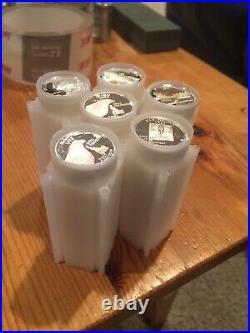 $10 Roll, (40 Coins) Proof Silver Statehood Quarters, Mixed Issues