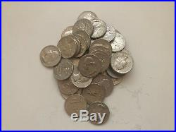 $10 Roll of 40 1964 90% Silver Washington Quarters