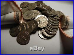 124 Washington Silver Quarters pre-1964 Face Value 90% Silver Coins OVER 3 ROLL