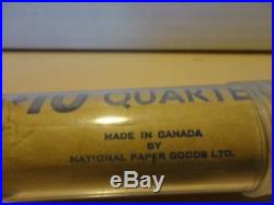 1867-1967 Roll of Canada Silver Centennial 25 cent quarters. Unsearched BU Roll