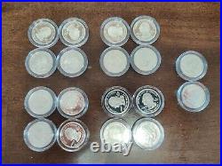 (18) PROOF 90% Silver State Quarter $4.50 FACE Roll Bullion Junk Collection