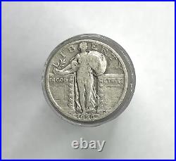 1916 1930 Roll of 40 90% Silver Standing Liberty Quarter $10 Face Value Unique