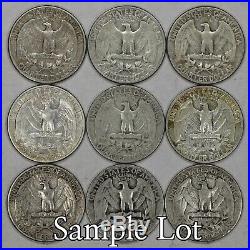 1932 Washington Quarter 25c G Vf Good To Very Fine Full Roll 40 Coins