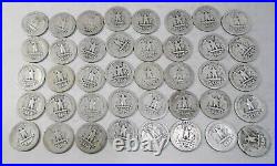 1935 US Quarters, 90% Silver, Roll of 40