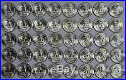1941 P BU Washington Quarter $10 Roll 40x Coins Lot 25c 90% Silver Quarters