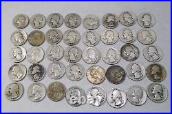 1941 US Quarters, 90% Silver Roll of 40