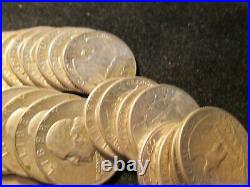 1942 Washington Quarters Better Grade Roll 40 Coins W34