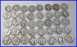 1943 US Quarters, 90% Silver Roll of 40