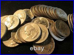 1944 Washington Quarters Better Grade Roll 40 Coins Ta7