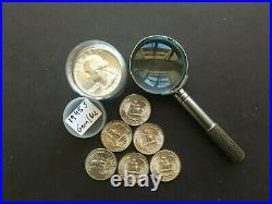 1945 S Bu/gem Roll Of 40 Washington Quarters 90% Silver