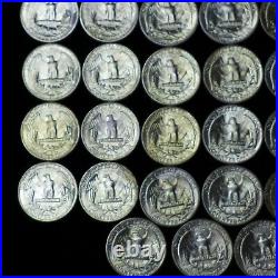 1946-D Denver Mint Silver Washington Quarters Choice BU Original Rolls 40 Coins