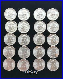 1946-S Washington Quarter Original Roll of 40 Coins! GEM BU