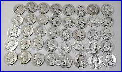 1947 US Quarters, 90% Silver Roll of 40