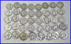 1948 US Quarters, 90% Silver Roll of 40