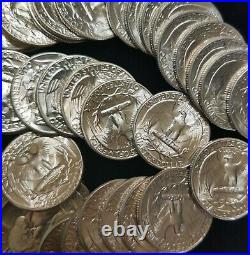 1948 Washington Quarters Gem BU Roll 40 Coins