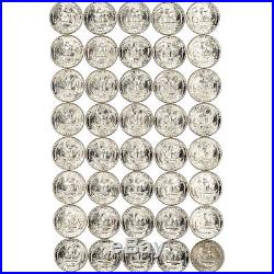 1949-D US Washington Silver Quarter 25C CH Gem BU Roll of 40