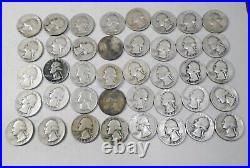 1949 US Quarters, 90% Silver Roll of 40