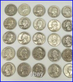 1951-1959 Washington Quarters $10 FV 90% Silver 40/Roll ESTATE Better Grades