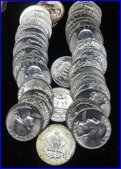 1951-D Washington Quarter BRILLIANT UNCIRCULATED Original Roll of 40 BU coin