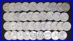 1951 S Washington Quarters G Xf Problem Free Full Roll 40 Silver Coins