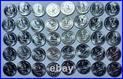 1953-P Washington Quarter UNCIRCULATED ORIGINAL Roll-40 Coins 90%-FREE SHIPPING