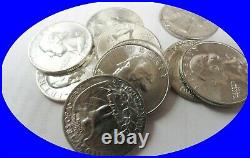 1954-D Roll of 40 Washington Silver Quarters GEM BU