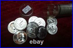 1954-P (GEM BU) LUSTROUS Silver Washington Quarter Roll(ONLY 37 coins) BRILLIANT