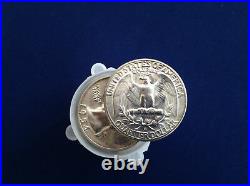 1954-S Washington Silver Quarter Original BU Roll of 40 Coins E5045