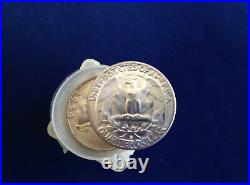 1954-S Washington Silver Quarters BU Original Roll of 40 Coins E4827