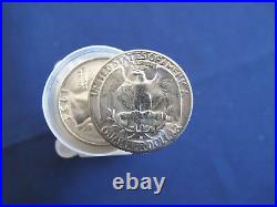 1954-S Washington Silver Quarters Brilliant Uncirculated Roll of 40 Coins E5749