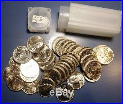 1954-d Washington Quarter Original Gem Bu Rolls (40 Coins)