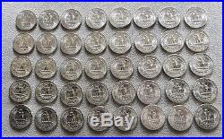 1954 -s Silver United States Washington Quarter Roll Choice Unc Condition