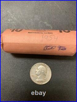1954 silver roll of quarters