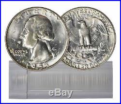 1955-D BU Silver Washington Quarter Roll