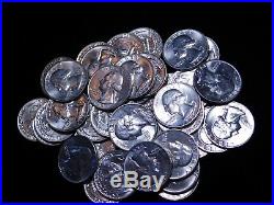 1955-D Washington Quarter BU 90% Silver Roll 09139
