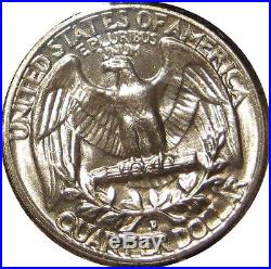 1955 D Washington Quarter Roll Brilliant Uncirculated 40 Coin silver Roll