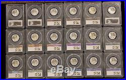 1955-D Washington Quarters PCGS Graded MS65 White Lot of 40 Coins (Graded Roll)