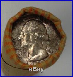 1955 Washington Quarter Gem B. U. Roll Original Bank Wrapped OBW 40 Coins Silver