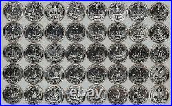 1956 Proof Washington Quarter 25c Gem Proof Full Roll 40 Coins