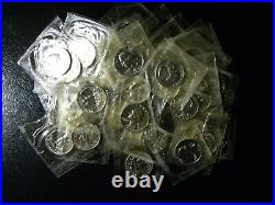 1957 Washington Quarter 90% Silver Proof Roll In Original Mint Cello 40 Coins