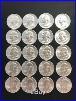 1957 Washington Quarter Original Roll of 40 Coins! GEM BU