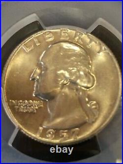 1957-d Quarter Fs-501 Right From Original Roll. Extremely Nice For Grade