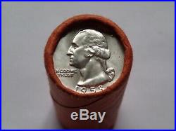 1958D OBW Quarters Original Very RARE Unopened Mint ROLL 90% SILVER