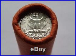 1958D OBW Quarters Original Very RARE Unopened Mint ROLL 90% SILVER