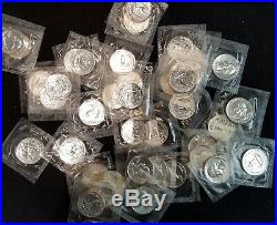 1958 25c Silver Proof Washington Quarter Roll 40 Coins In Mint Cellophane